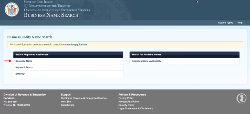 New Jersey Business Search - NJ LLC & Business Entity Entity Search Guide