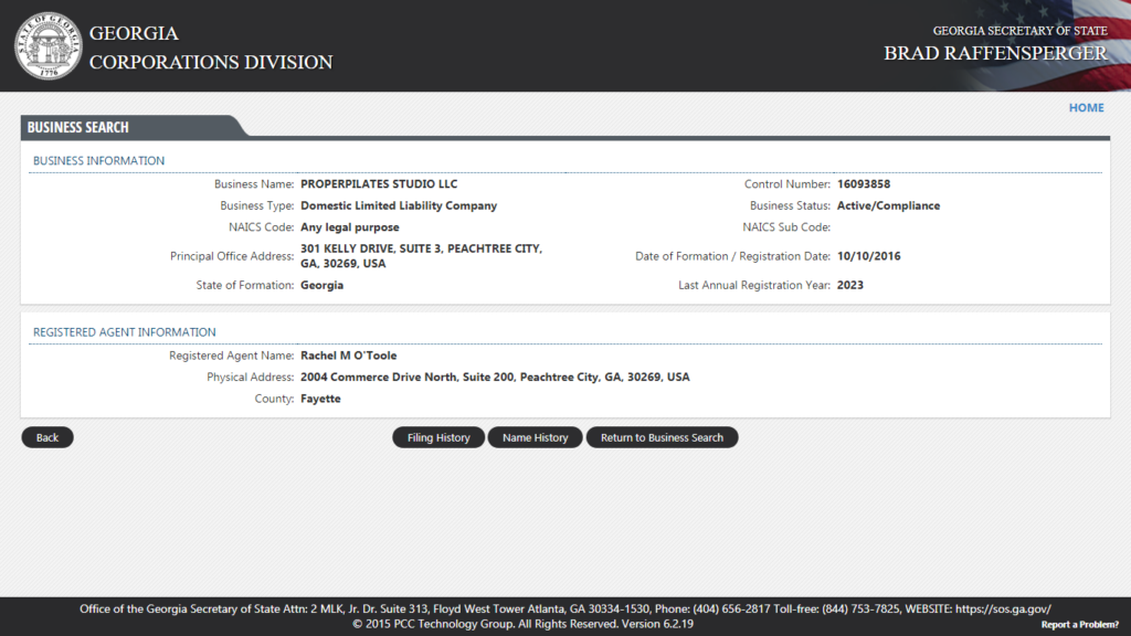 Georgia Business Entity Search