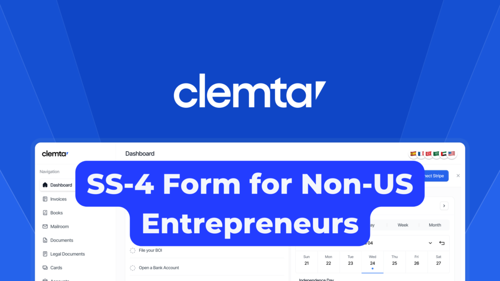 SS-4 Form for Non-US Entrepreneurs